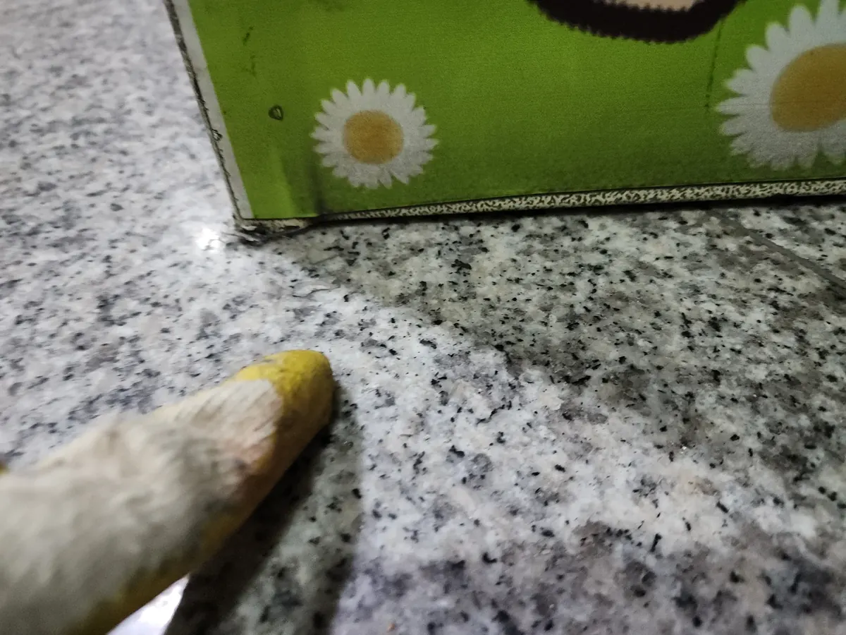 현관문 처짐 조절 — 바닥과 떨어진 문 아래